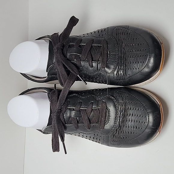 Dansko Charlie Black Leather Perforated Lace Up Sneaker Support EU 38 US 7.5 - Picture 5 of 16